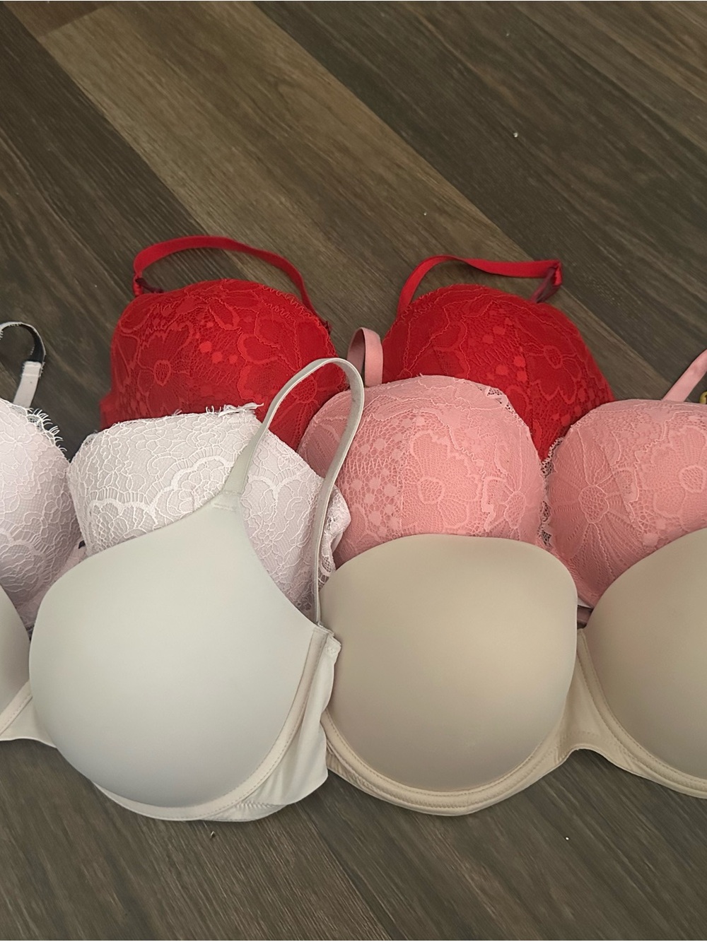 Victoria's Secret Bra Bundle - Red, Pink, Nude
